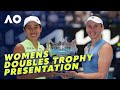 2026 Australian Open Womens Doubles Final trophy presentation | Wide World of Sports