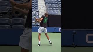 Daniil Medvedev @ Arthur Ashe Stadium @ U.S. Open, Queens NY 8/22/23 (Practice)