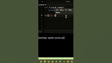 VAR POSITIONAL Parameters | PYTHON FUNCTION