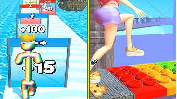 Tall Man Run Vs Tippy Toe Asmr sounds gameplay All levels walkthrough Android ios