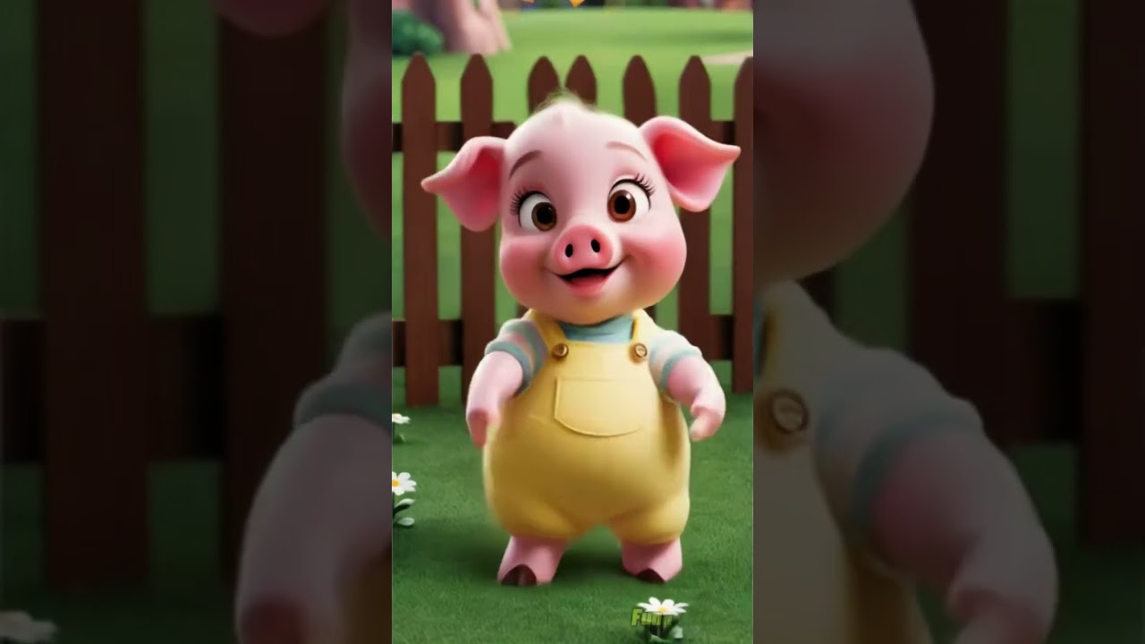 Cute pig dance with Ayam PiyiksongCute pig dance with Ayam Piyik song 
