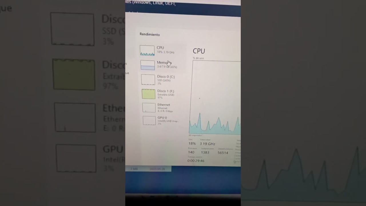 Intel Celeron G4930 CPU 3.20GHz  compatible con Windows 11