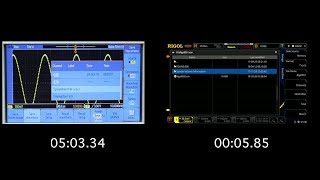 Storage Speed Comparison of the MSO5000 VS the MSO2000B