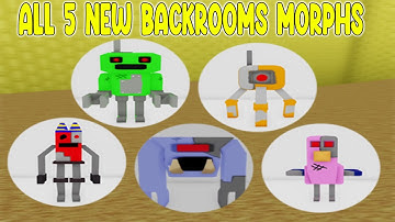 UPDATE - How To Find ALL 5 NEW MORPHS in Find The Backrooms Morphs