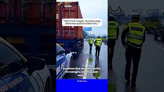 Dikira Ada Masalah Tindakan Polisi Ini Justru Bikin Haru shorts polisi sopirtruk
