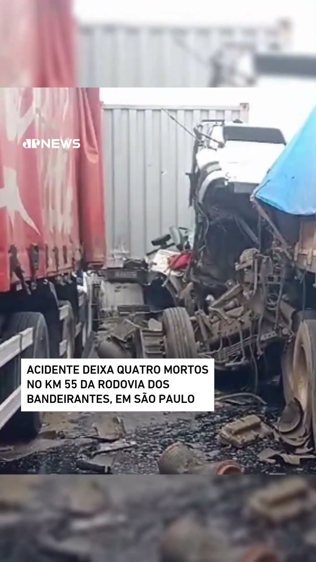 Acidente deixa quatro mortos no km 55 da Rodovia dos Bandeirantes, em SP #shorts