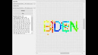Coordinated motion planning project - 109 robots
