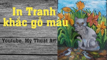 Cách in tranh khắc gỗ màu
