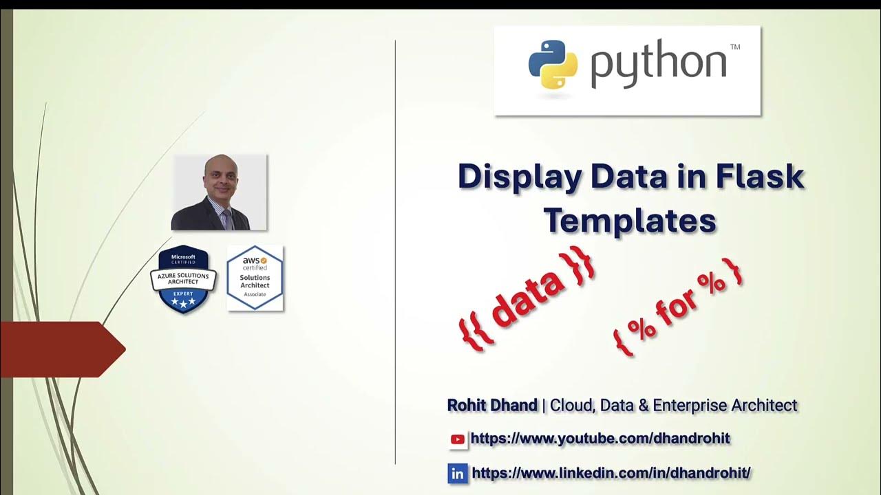 Python - Displaying Data in Flask templates - YouTube