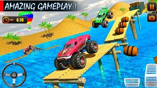 Monster Truck Beach Water Surfing: Truck Racing Games - Best truck Gadi Game 2021 -Android Gameplay screenshot 4