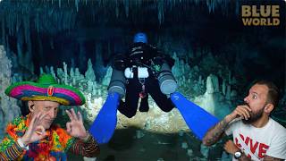 Divers React to Absolutely Mind-blowing cave dive in Mexico