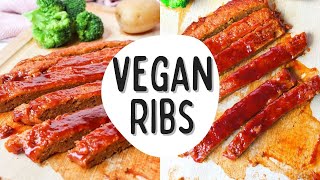 Vegan ribs recipe / High protein / bbq seitan