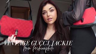 VINTAGE DESIGNER BAG UNBOXING AND REVIEW! GUCCI JACKIE 90&#39;S  | Chloe Zadori