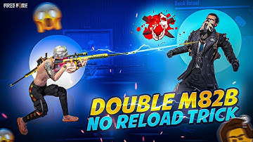 FREE FIRE DOUBLE M82B NO RELOAD TRICK 🔥|  HOW TO USE 2 M82B IN FREE FIRE @SKYLORD