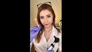 ASMR There’s something STUCK in your EARS 👂 #shorts Asmr tiktok ear exam 👂