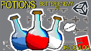 Adding Potions & Better Enemy AI to my Game | #6 Mape Devlog Indie Game Unity
