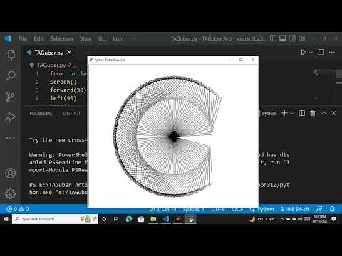 Creative shapes in python turtle | python | coding