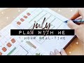REAL TIME PLAN WITH ME | July 2020 | Bullet Journal Setup