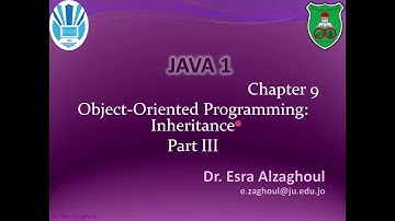 Java: chapter 9 - Inheritance Example3 - part 1/2 - Employee example (In Arabic) -Lecture 18 - part2