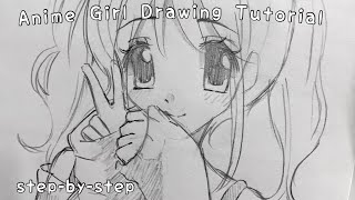 How to draw: Anime Girl | drawing tutorial | Easy Step by Step