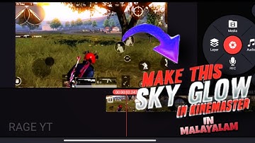 How to add sky glow effect in pubg montage using kinemaster 🔥😍In malayalam #pubgskygloweffect