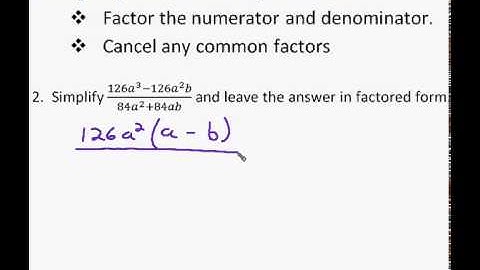 Lesson 9.1 - Rational Expressions