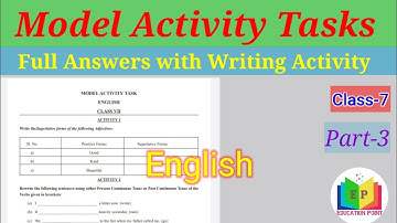 Model Activity Tasks Class 7 Full Answers Part-3