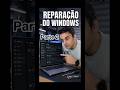 como reparar erros Sem formatar #tecnologia #tutorial #shorts #pc #hardware #dicas #windows #reparo