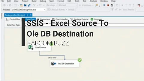 SSIS Excel Source To Ole DB Destination