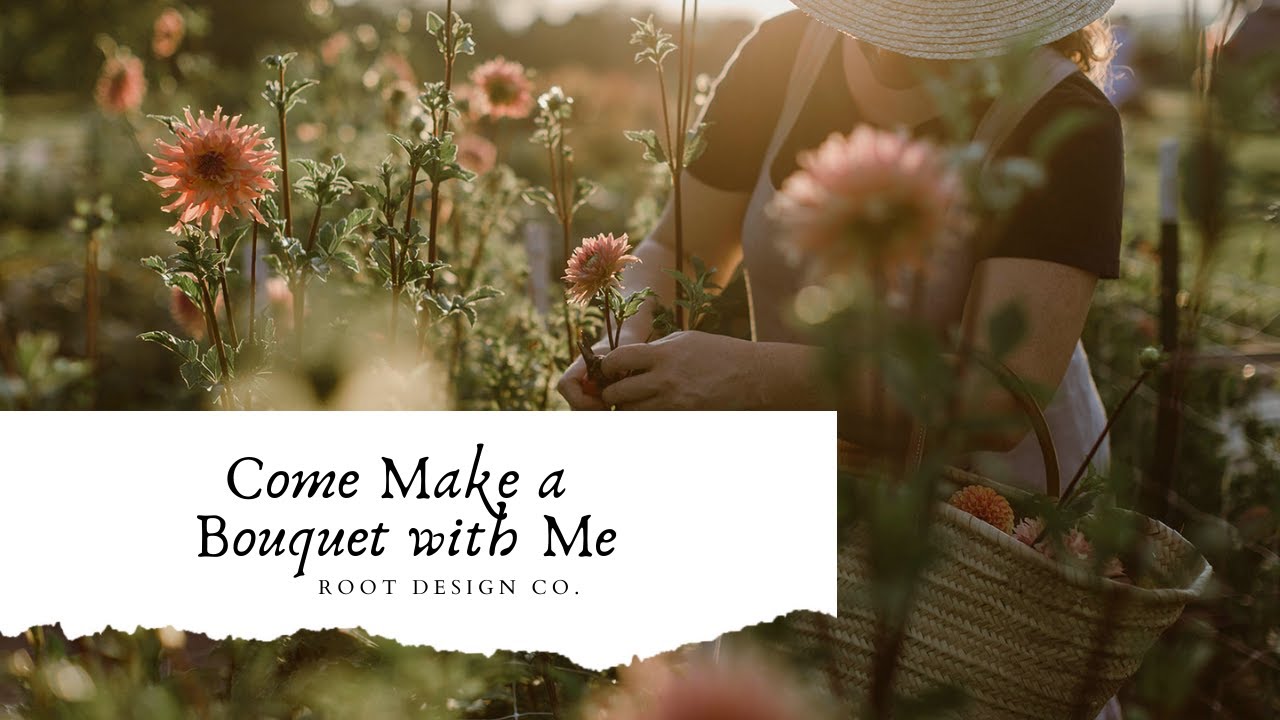 Simple Garden Bouquet  |  Herbs & Dahlias