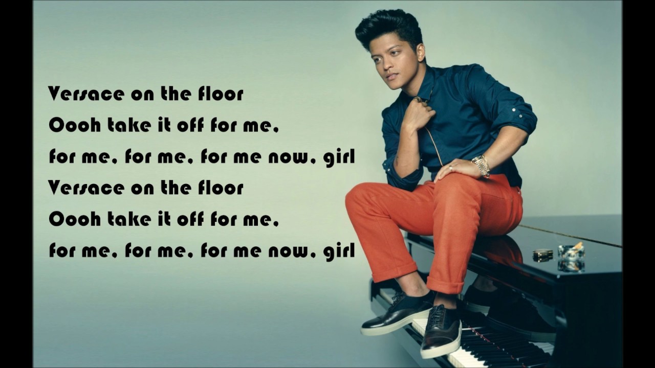 bruno mars versace on the floor lyrics YouTube