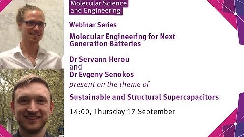 IMSE Webinar: Sustainable and Structural Supercapacitors