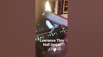 Lowrance Thru Hull Install (Kayak Bass Fishing) #shorts