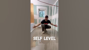 SIMPLE WAY to Self Level a Room! #diy #construction #tools
