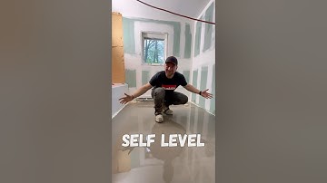 SIMPLE WAY to Self Level a Room! #diy #construction #tools