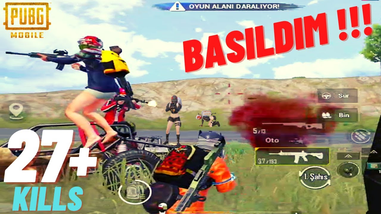 BASILDIM!😱 MİLİTARY BASE YANIYOR 🔥 27KİLL 1v4 #theHOCA #pubgmobile #ipad7nesil #ipad4parmak