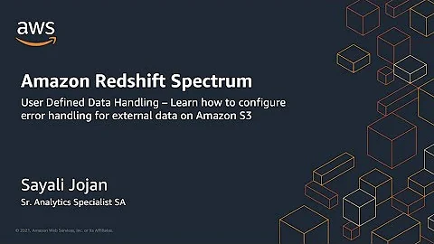 Amazon Redshift Spectrum - User Defined Data Handling Demo | Amazon Web Services