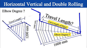 Piping isometric Drawing Double Rolling | horizontal and Vertical Rolling | Double Rolling Formula