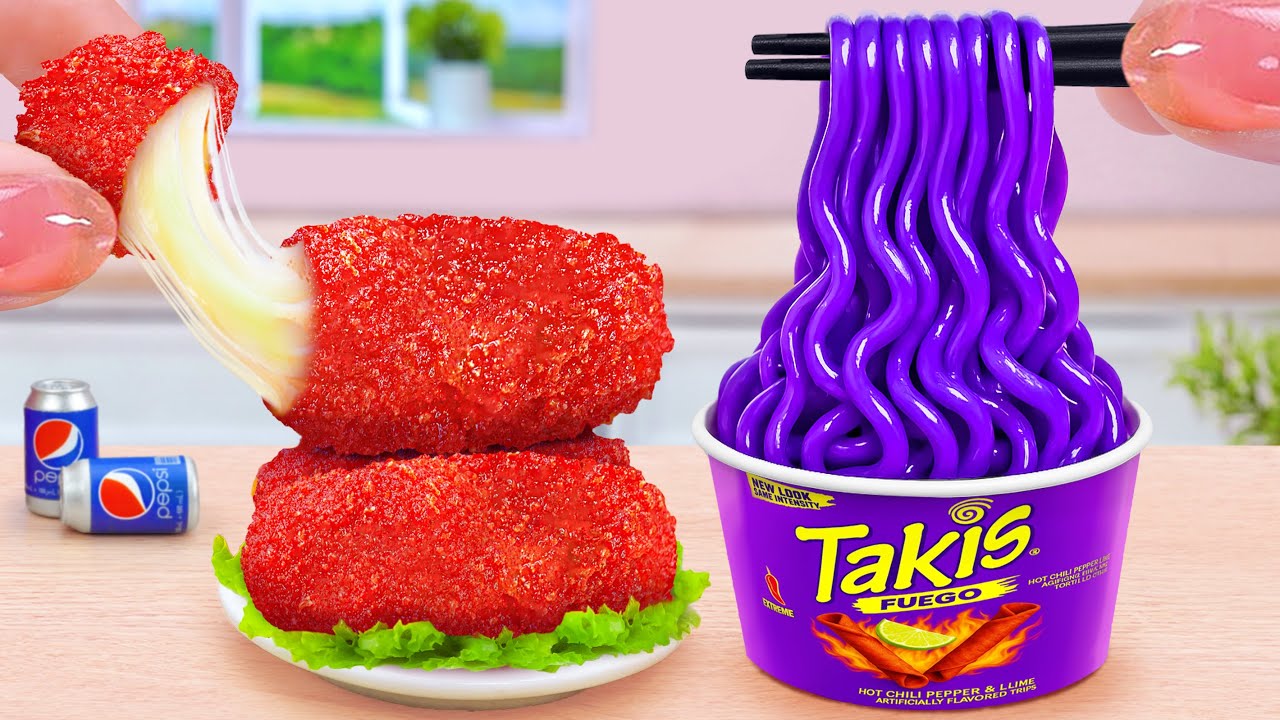 Best Combo Food 💘 How To Make Tiny Fried Cheese Corndog Fast Food Recipe 😍 Tina Mini Cooking