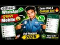 ଗୋଟେ WhatsApp ଦୁଇଟା Mobile 😲 | Same Chat &amp; Contact List 🔥 Full Process 2026 @techboytirban