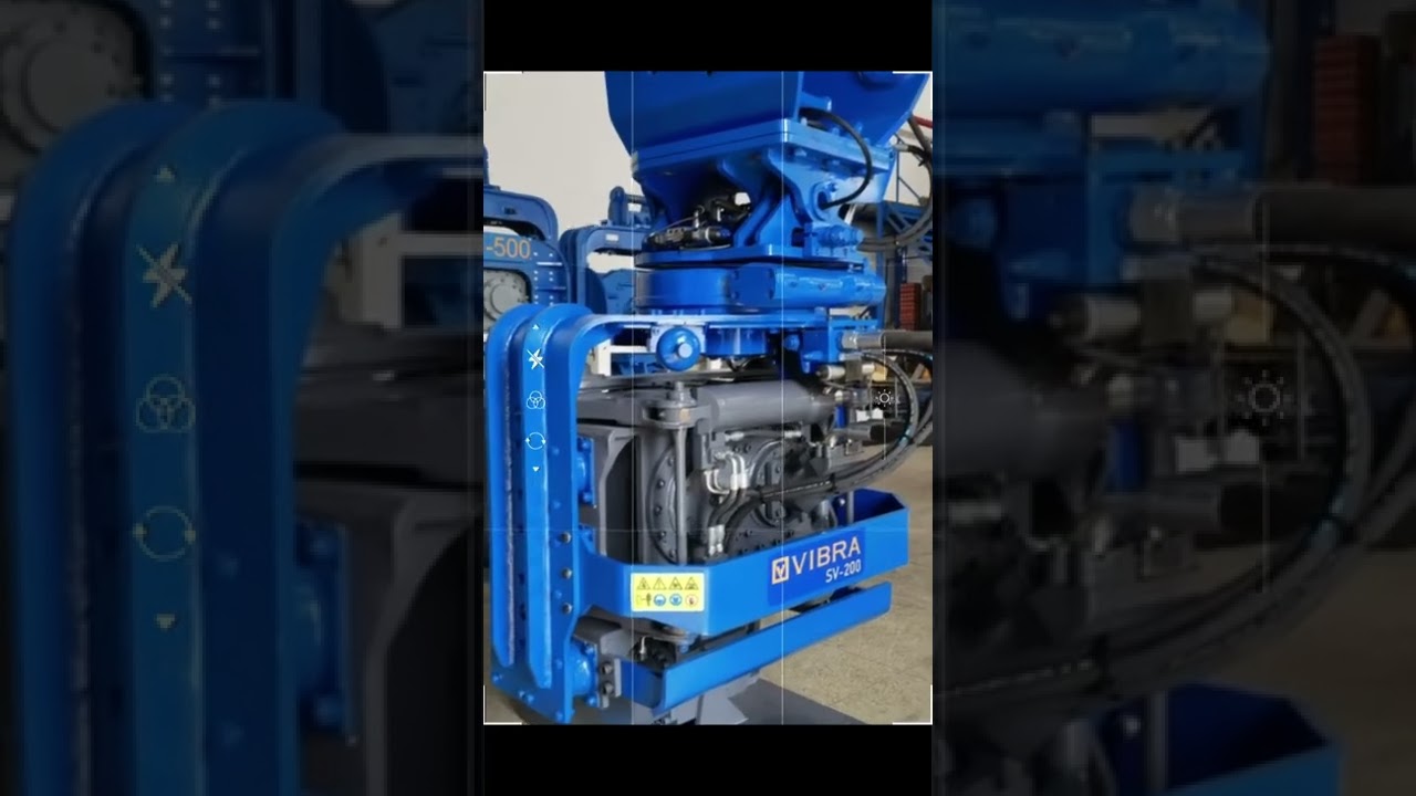 Side grip pile driver, Excavator mounted sheet vibro hammer, side clamp vibratory hammer