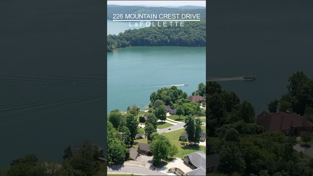 Amazing Norris Lake views from this home for sale at 226 Mountain Crest Dr LaFollette, TN
