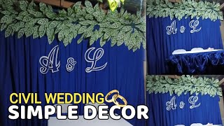 Easy Wedding Backdrop Ideas at Home | DIY Wedding Decoration