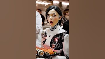 AI Humanoid Robot Girl Becomes a Sushi Taste Tester at IRC 2025 #IRC2025 #AIrobot