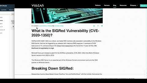 Detecting SIGRed CVE 2020 1350
