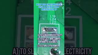 Why Does a ZERO Ohm Resistor Even Exist? 🤯"\#Electronics#Engineering#TechTrivia