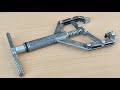 few know how to make a Diy metal vise from galvanized tube pipe