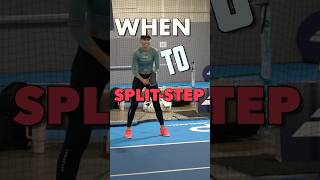 When to split step in #pickleball