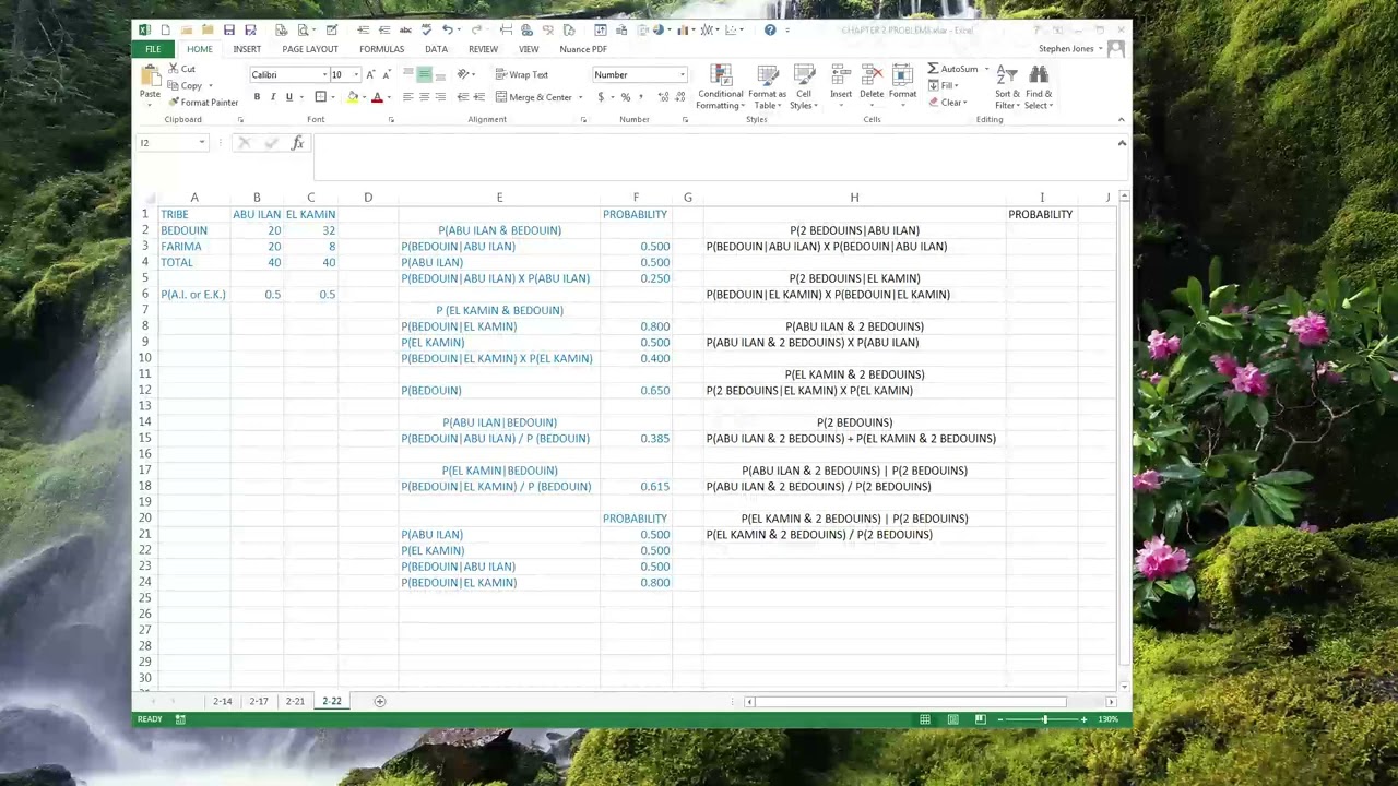 BU 820   Problems 2 14 2 17 2 21 2 22 B