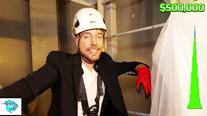 Mrbeast climbing wirlda tallest Burjkhelifa Dubai